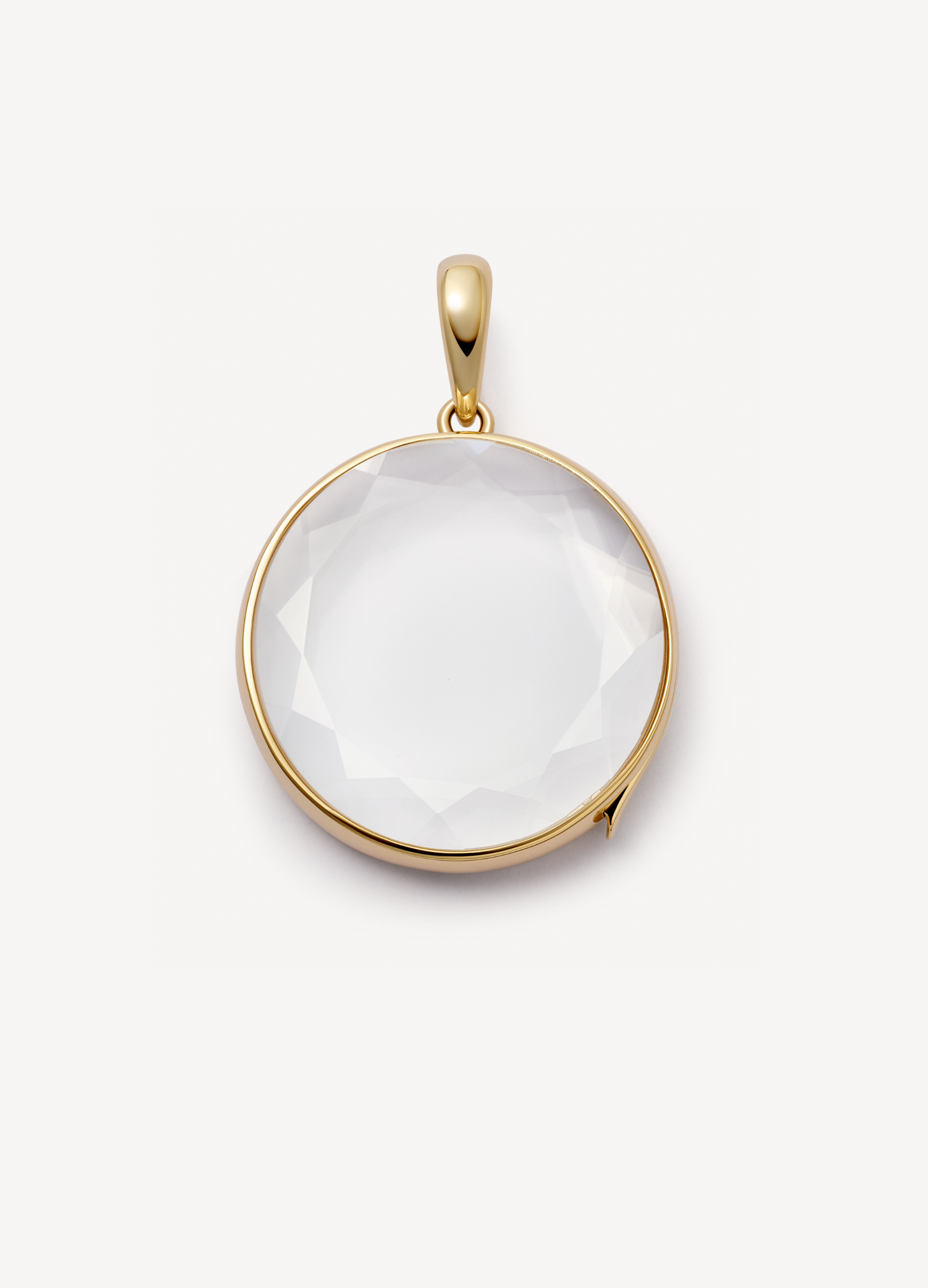 Large Round Gold Locket 18K
