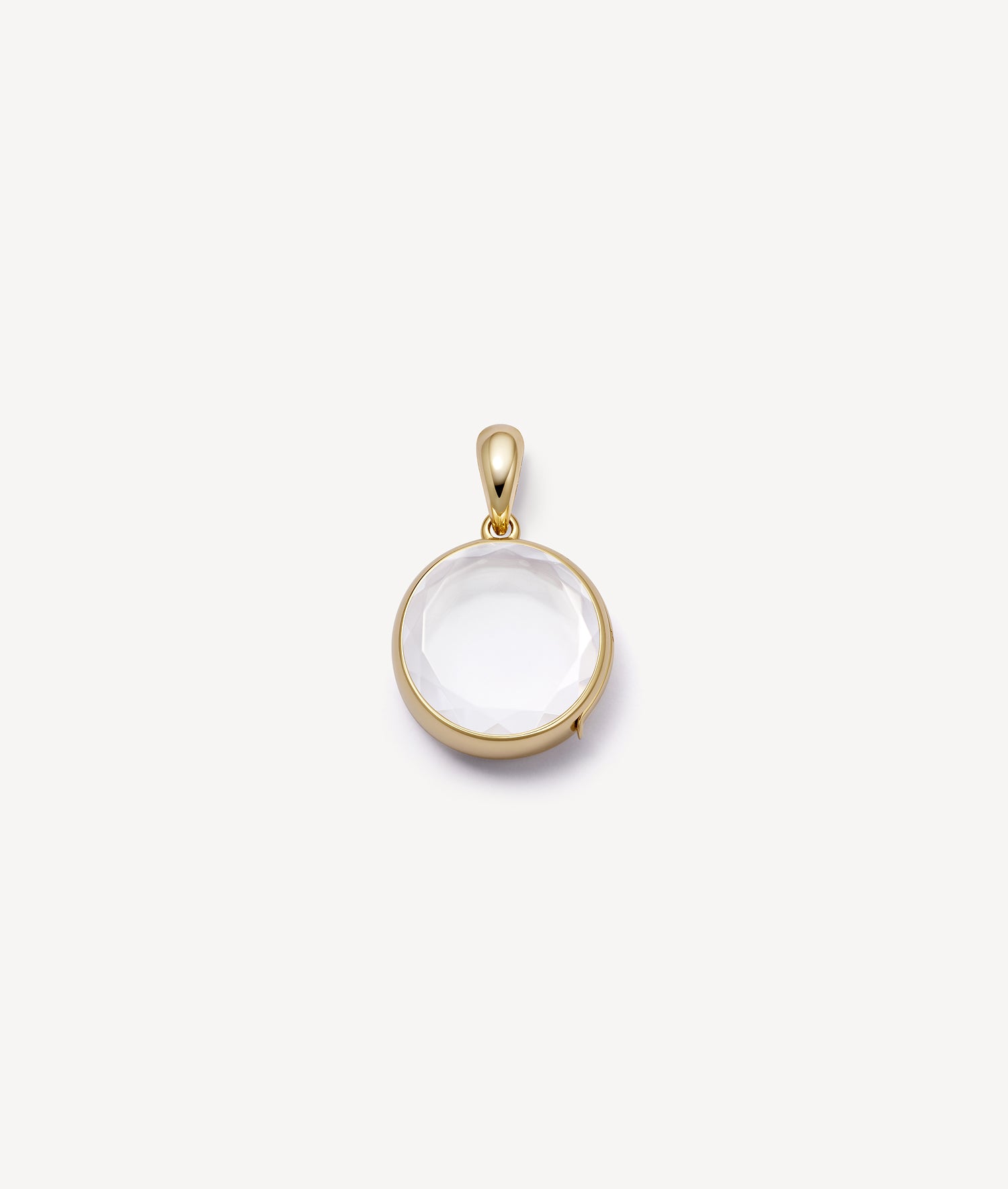Mini Round Gold Locket 18K