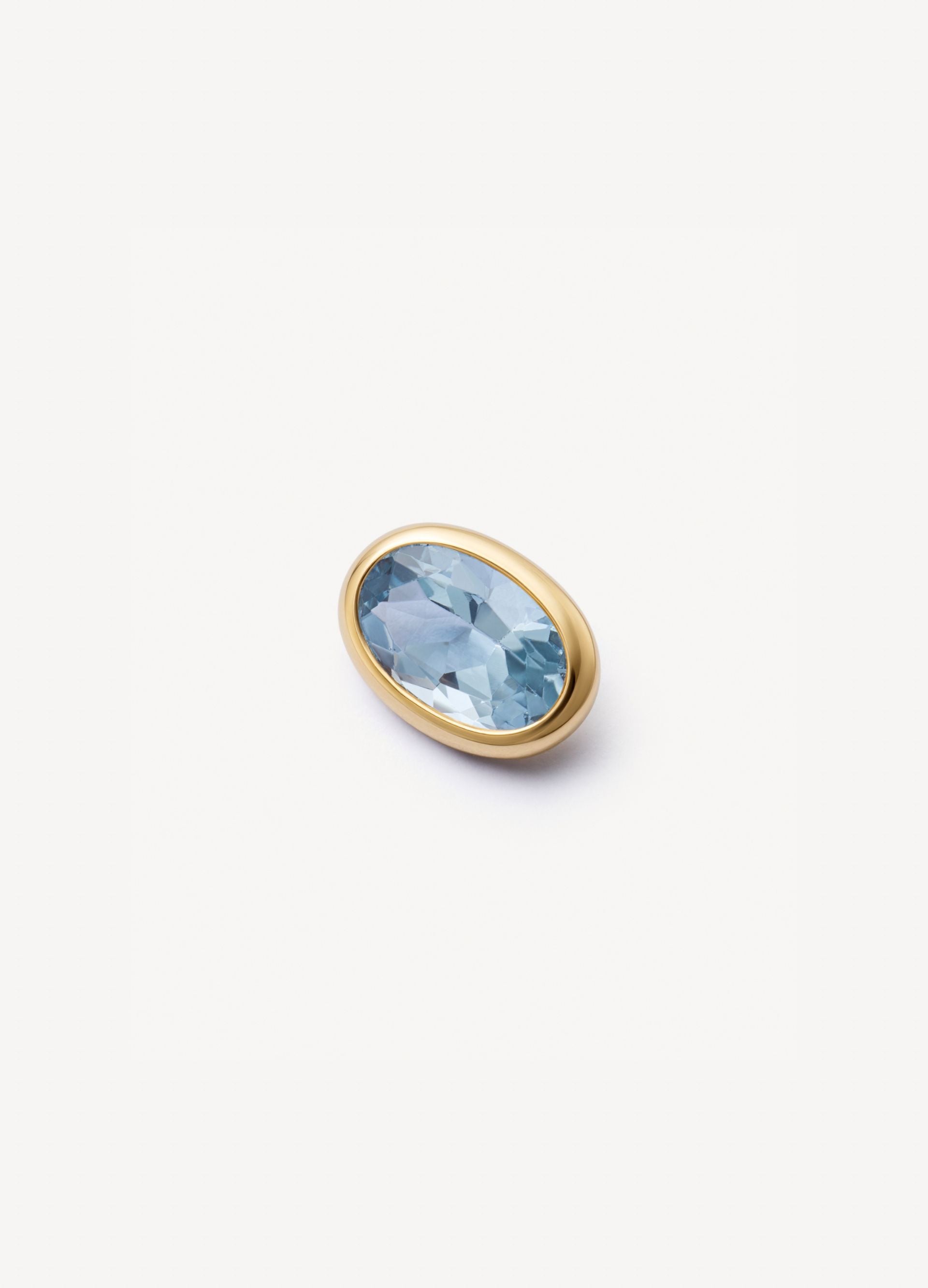 March Aquamarine Birthstone Charm