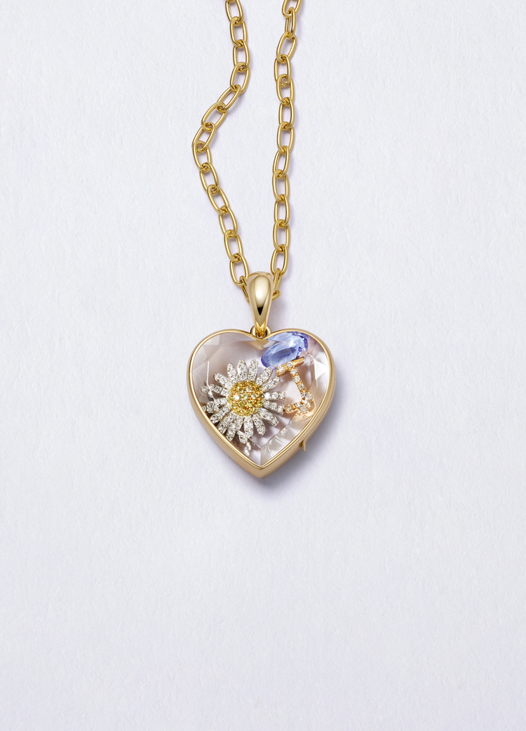 Midi Heart of Gold Locket 14k