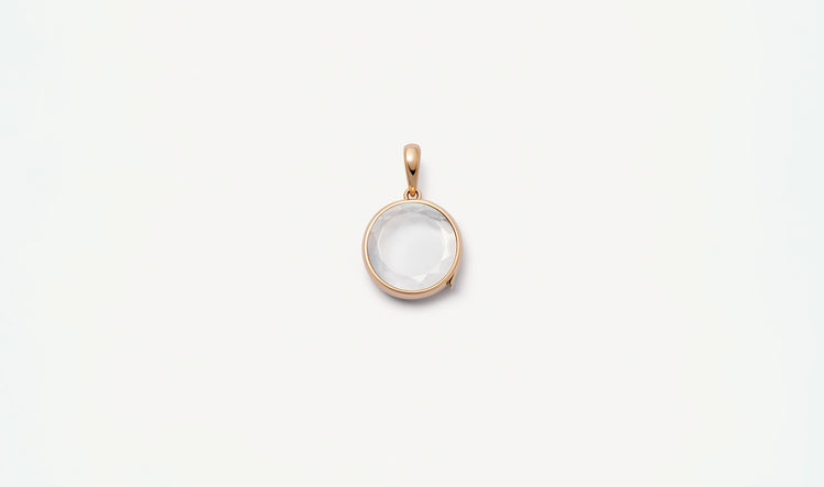 Midi Round Rose Gold Locket 14k