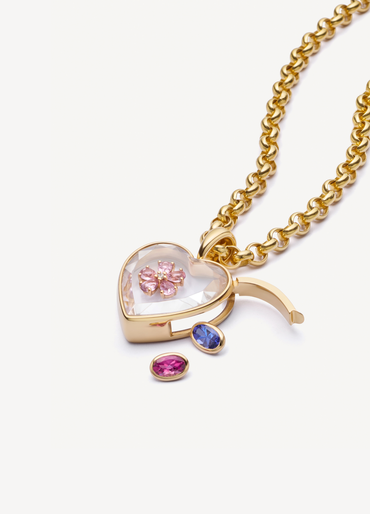 October Tourmaline Birthstone Charm
