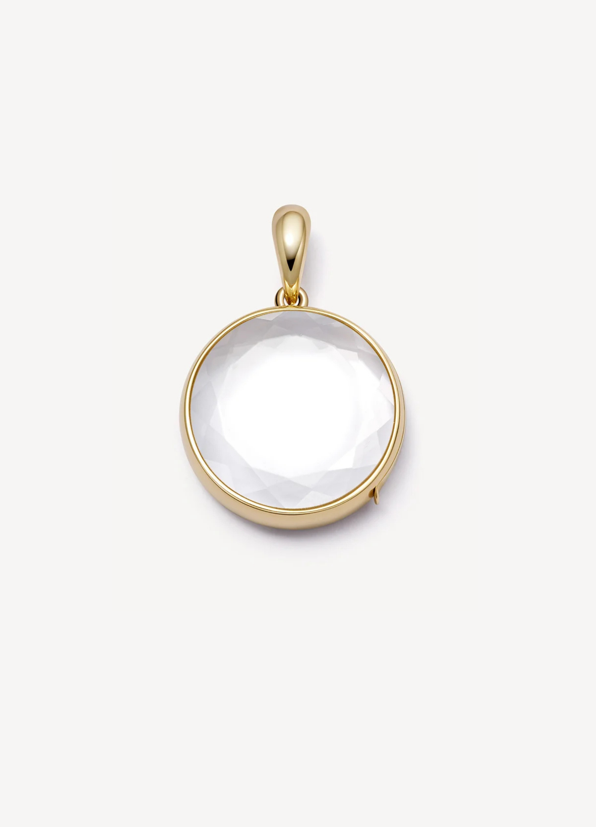 Midi Round Gold Locket 18k