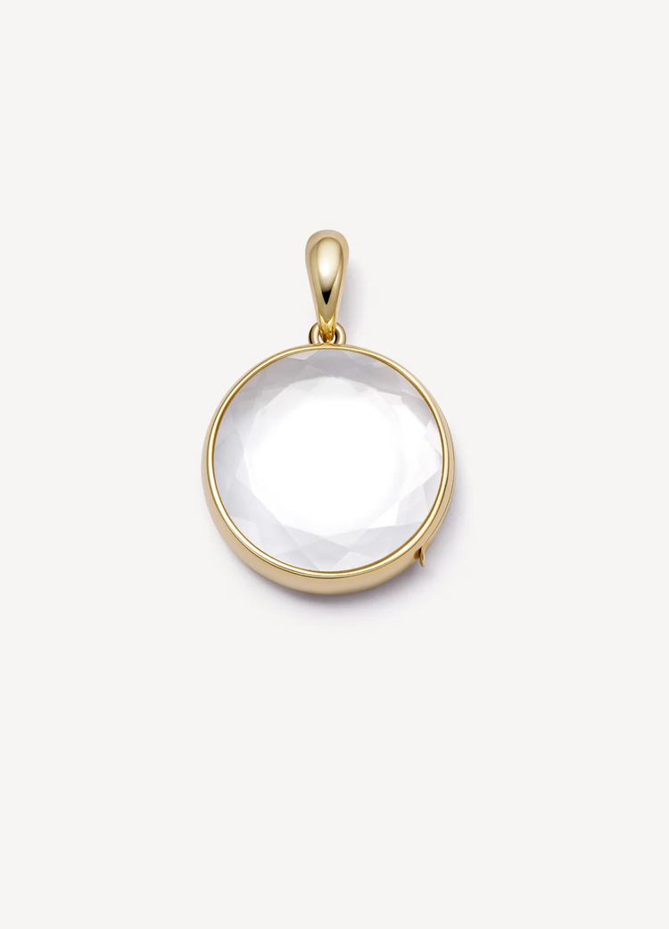 Midi Round Gold Locket 18k