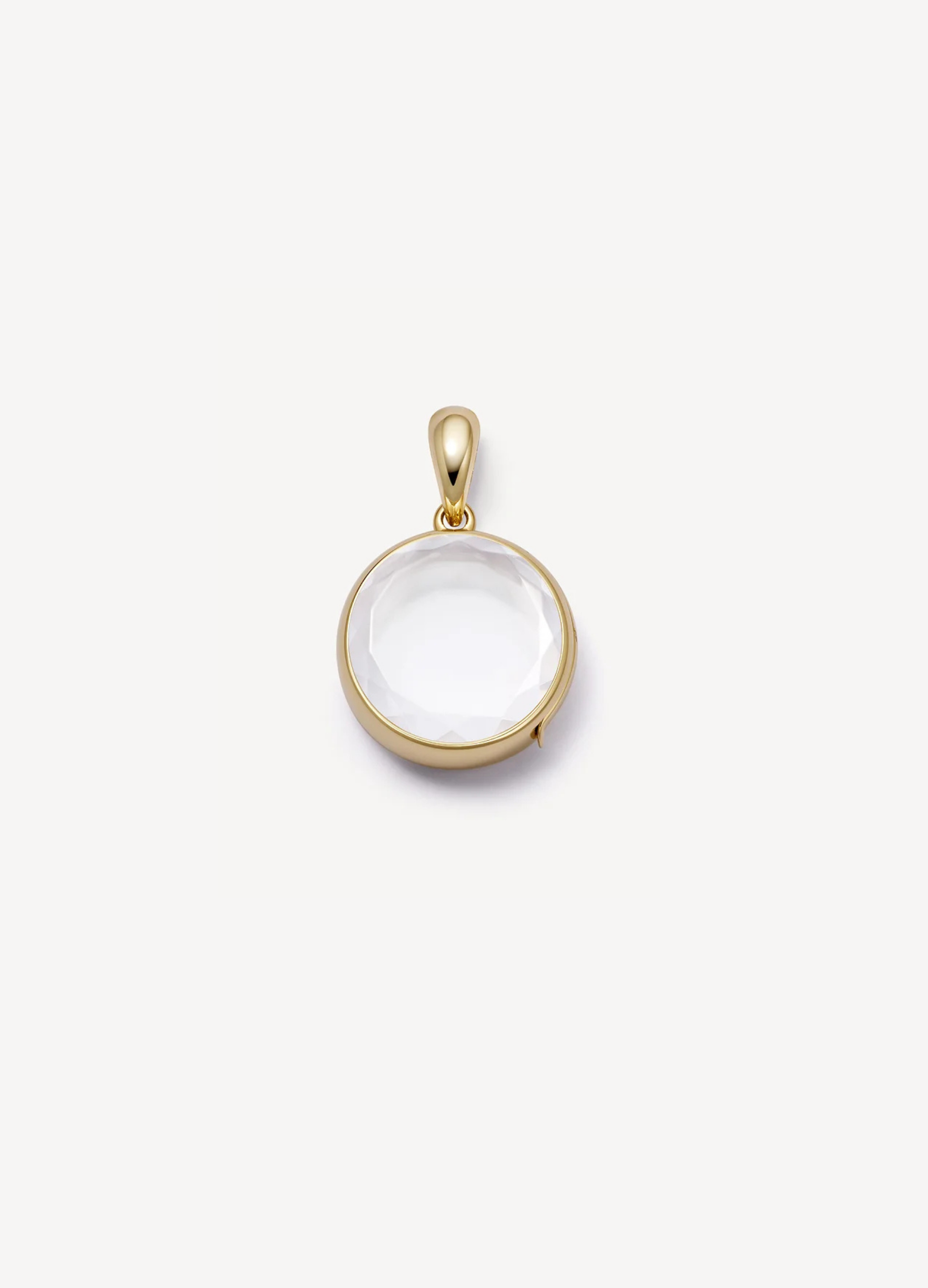 Mini Round Gold Locket 18K