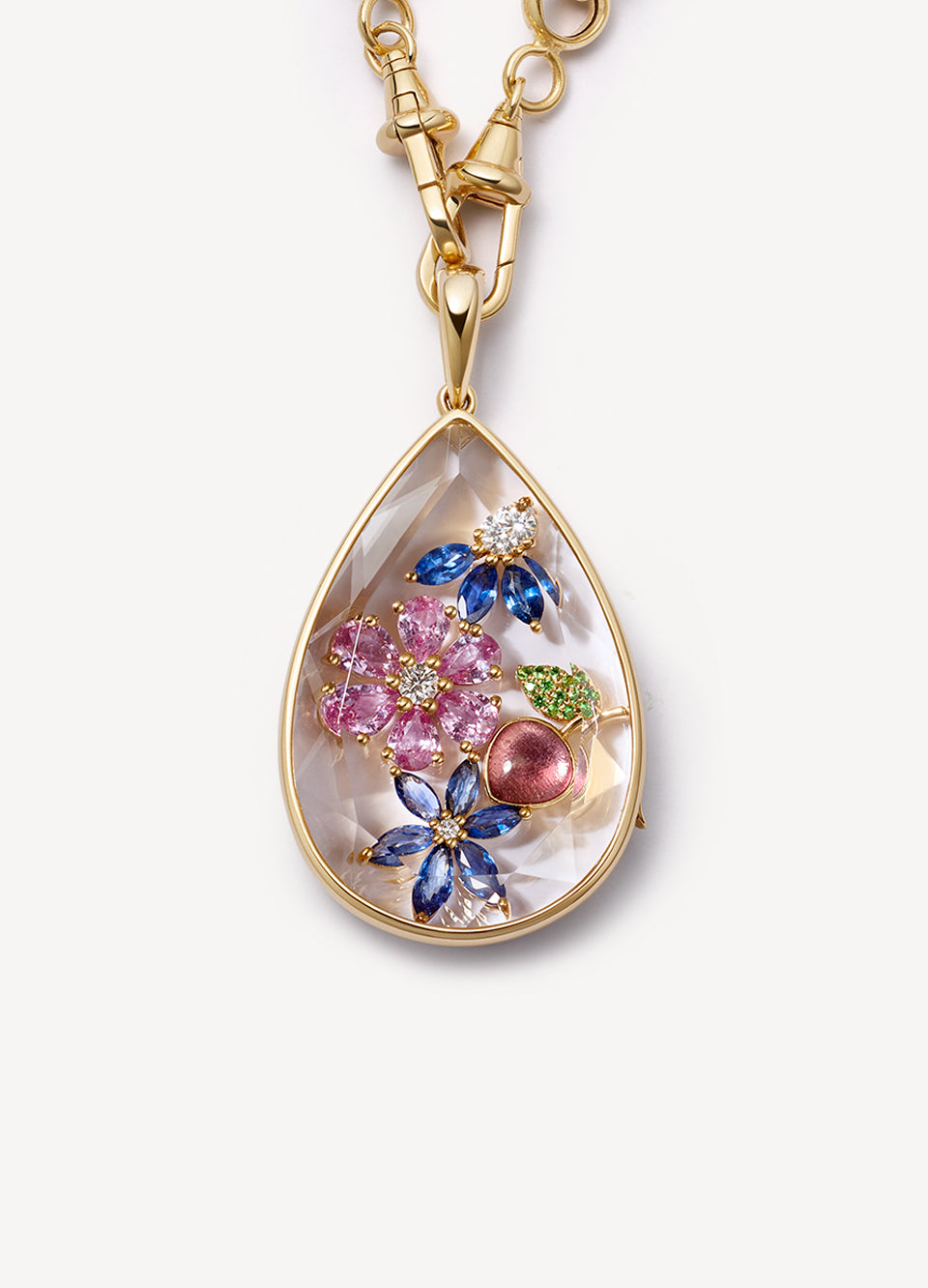 Nova Teardrop Gold Locket 18k