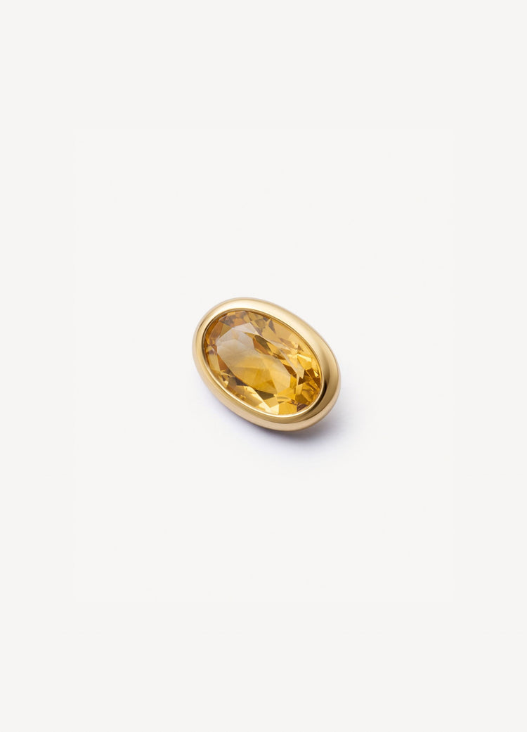 November Citrine Birthstone Charm