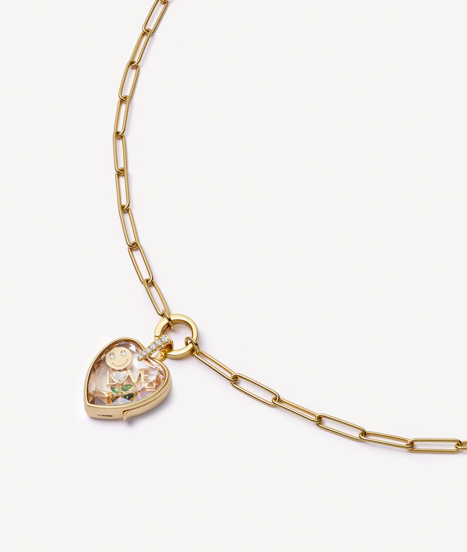 Paperclip 22 Inch Gold Necklace 18k