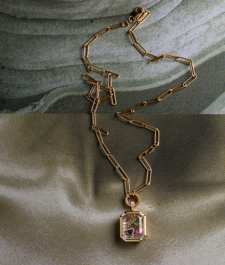 Paperclip 22 Inch Gold Necklace 18k