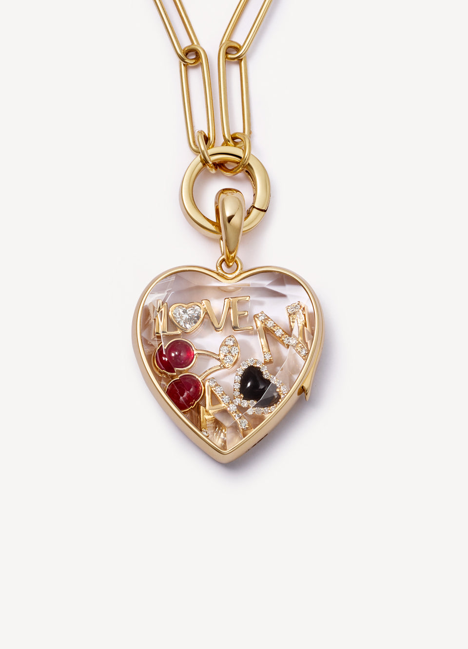 Diamond Heart Love Charm