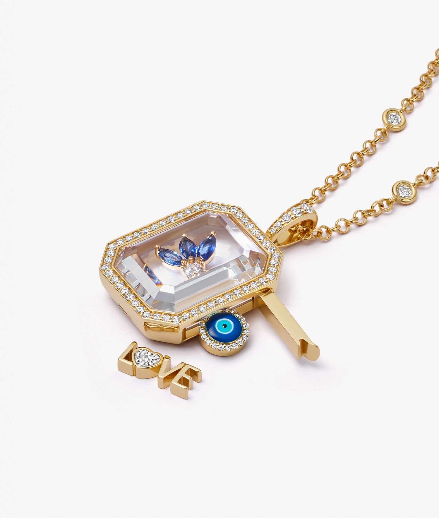 Pave Evil Eye Charm