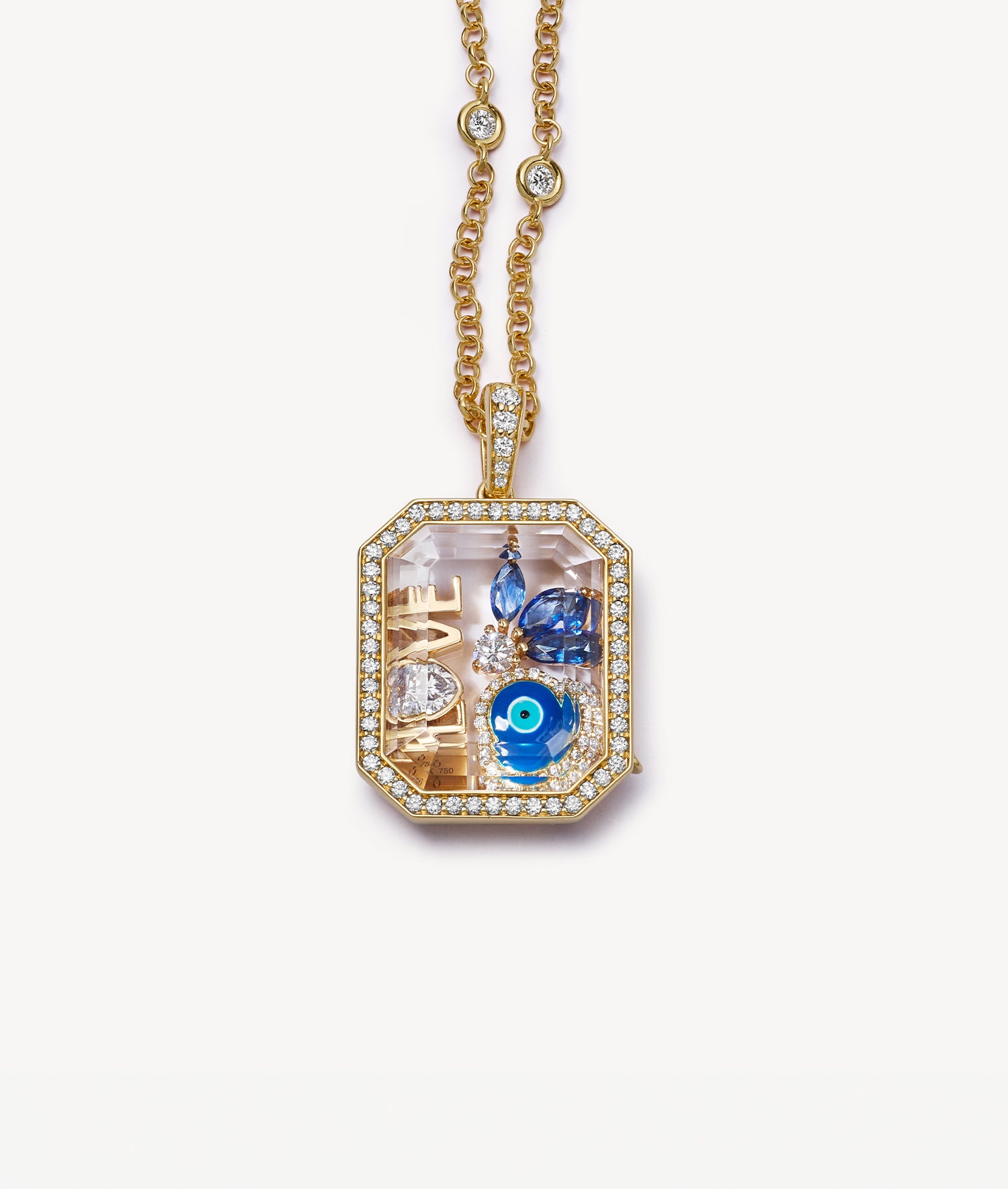 Pave Evil Eye Charm