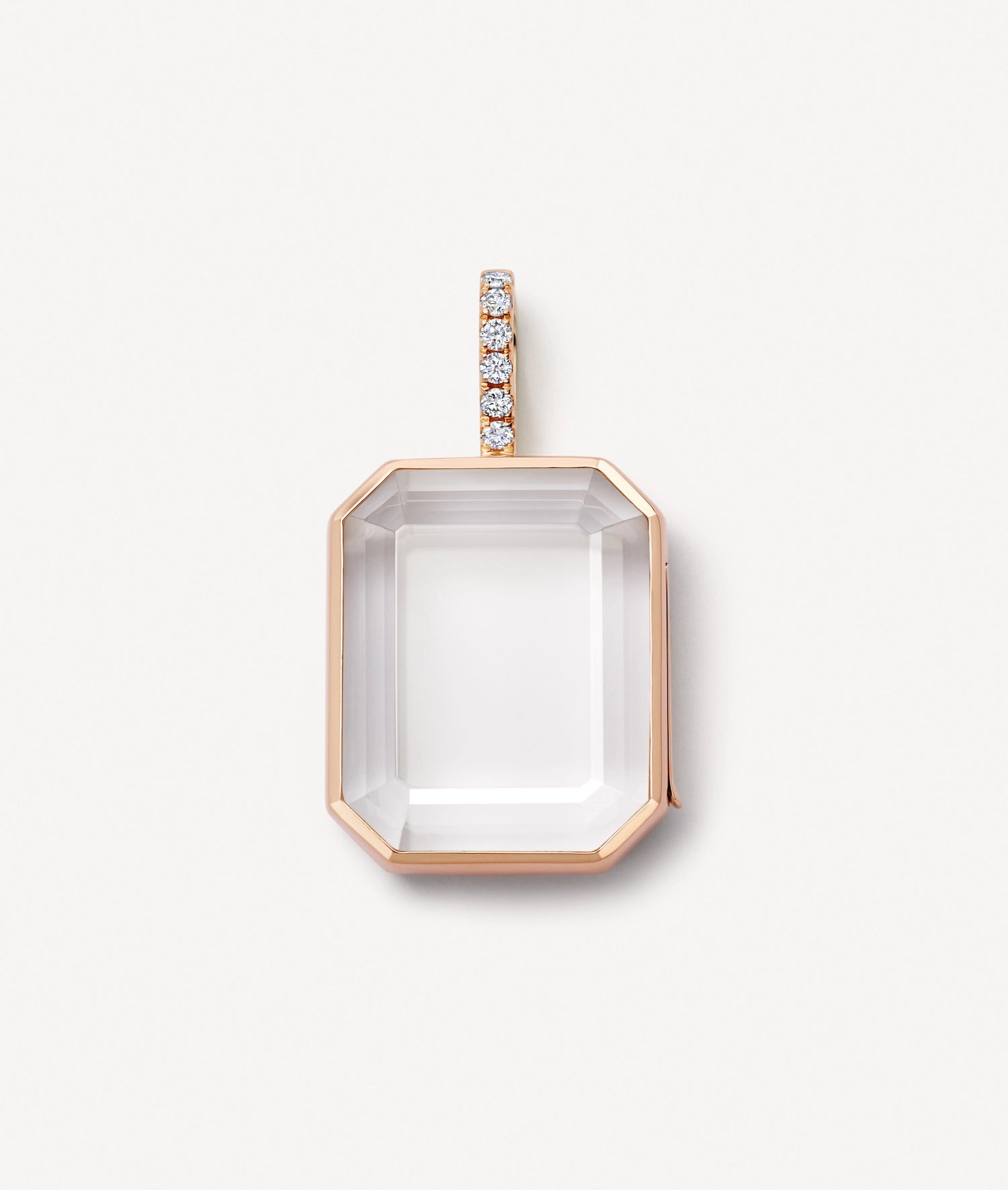 Rectangle Locket Necklace - Gold | Loquet London