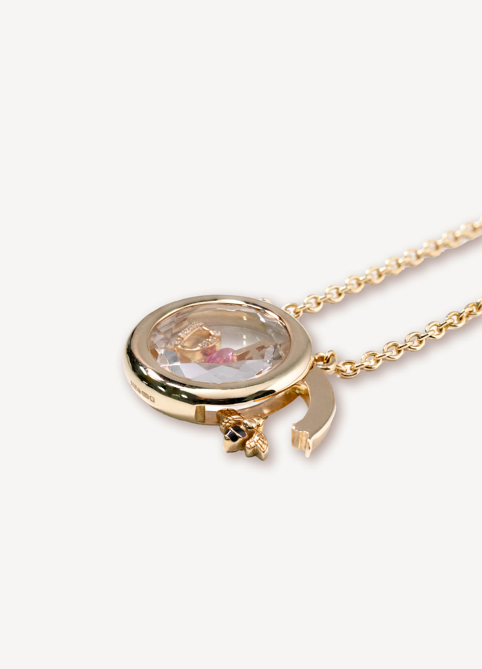 Round Pillow Locket 18k