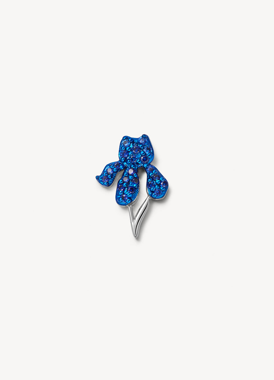 Sapphire Iris Charm