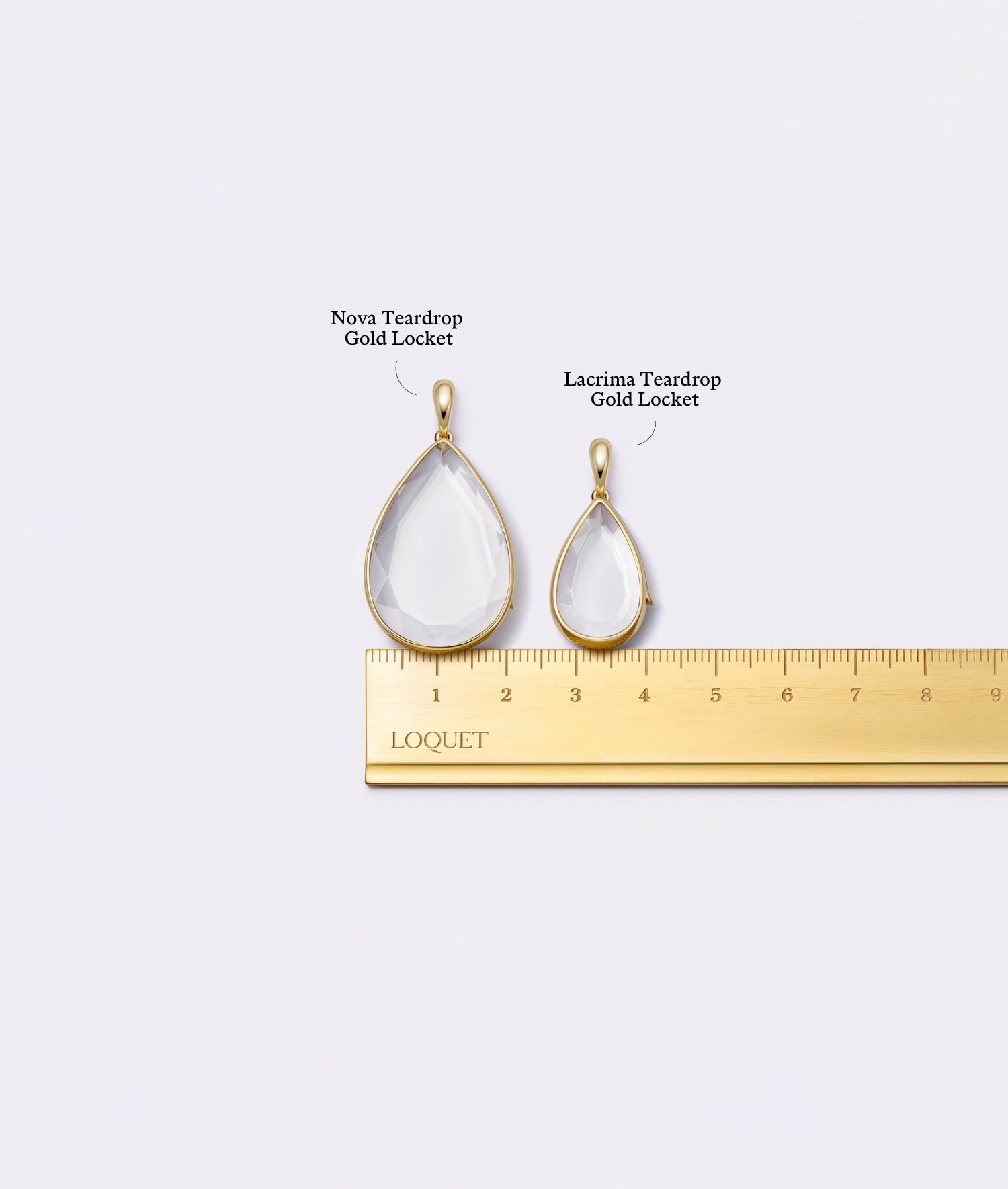 Lacrima Teardrop Gold Locket 14k