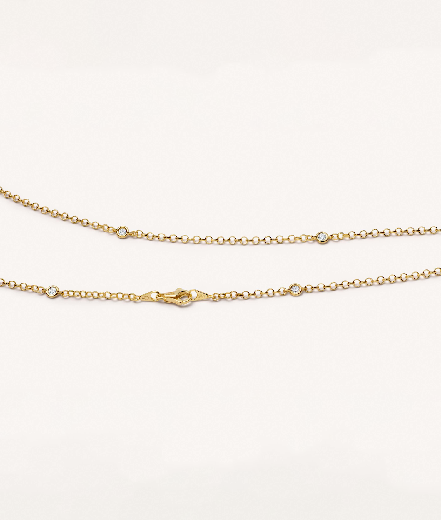 Diamond Gold Necklace 26 Inch 18k