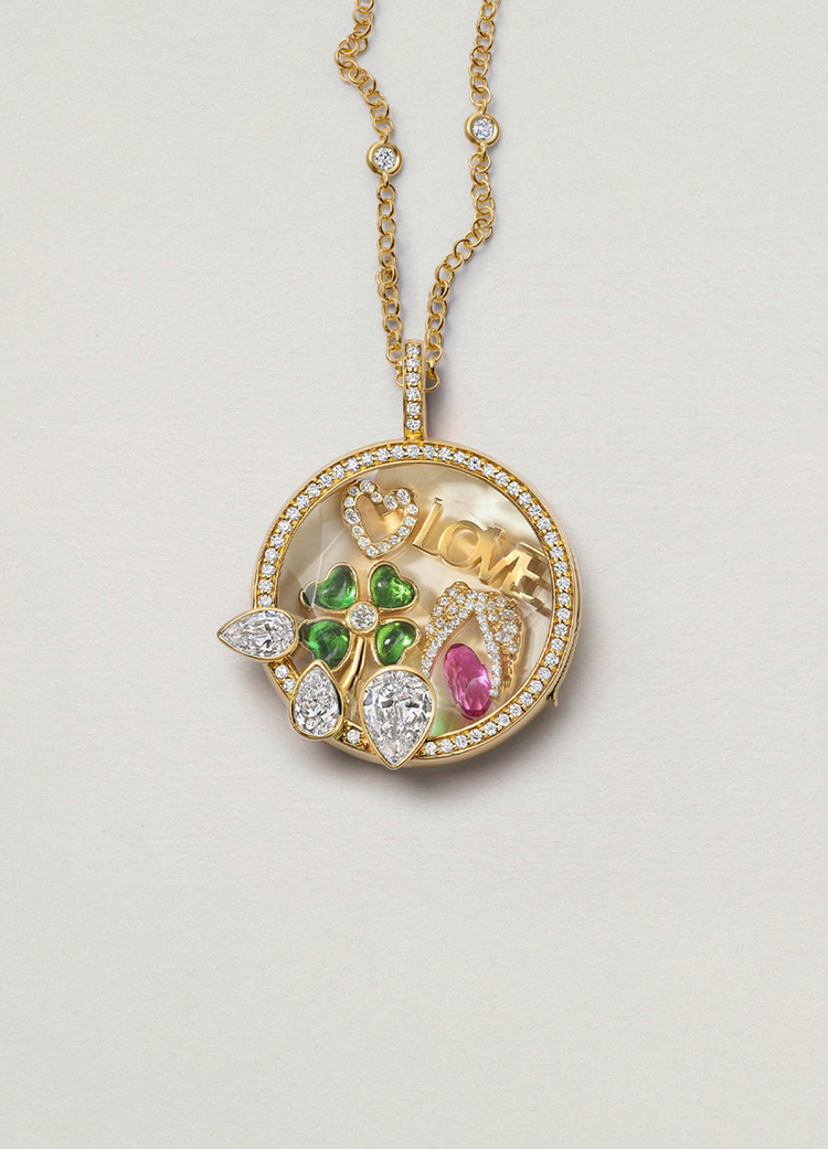 Heritage Pear Drop Locket 18k
