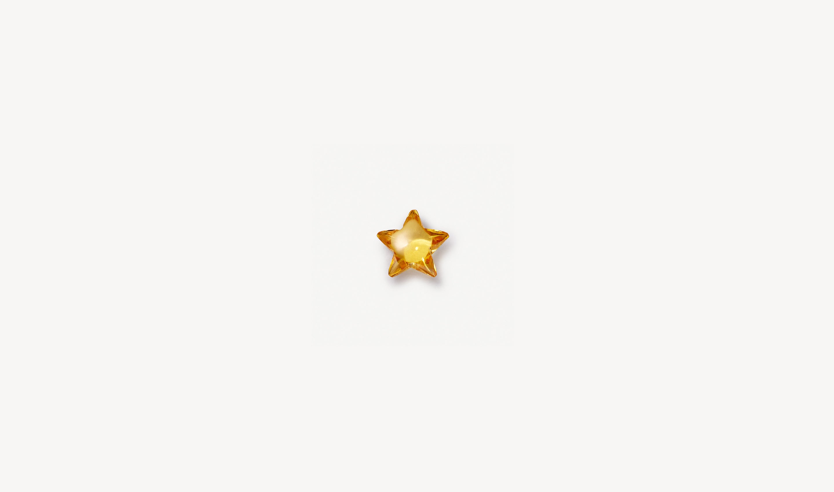 Yellow Sapphire Star Charm