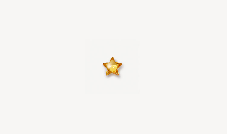 Yellow Sapphire Star Charm