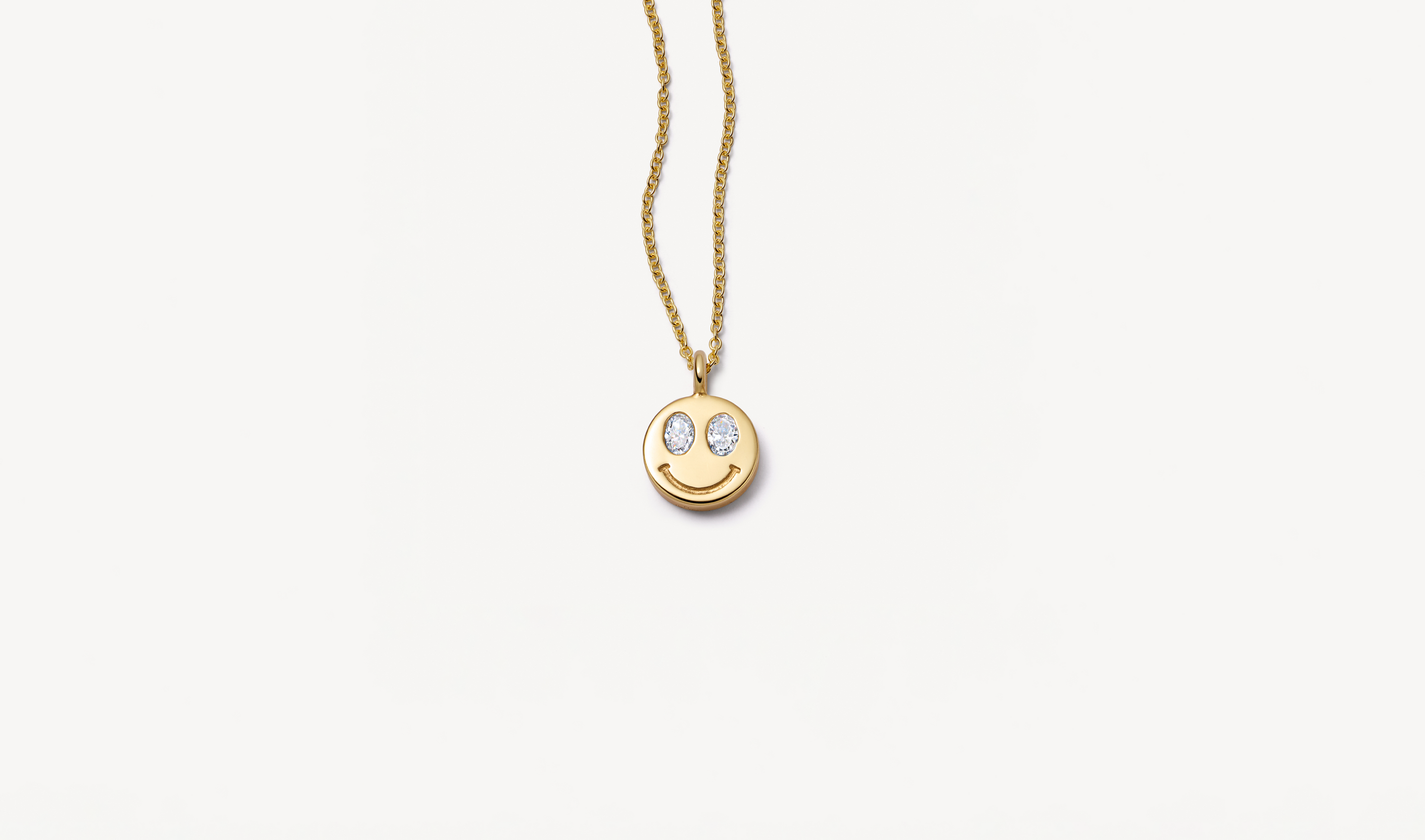 Happy Face Pendant Necklace