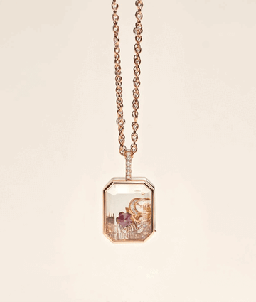 Rectangle Locket Necklace - Gold | Loquet London