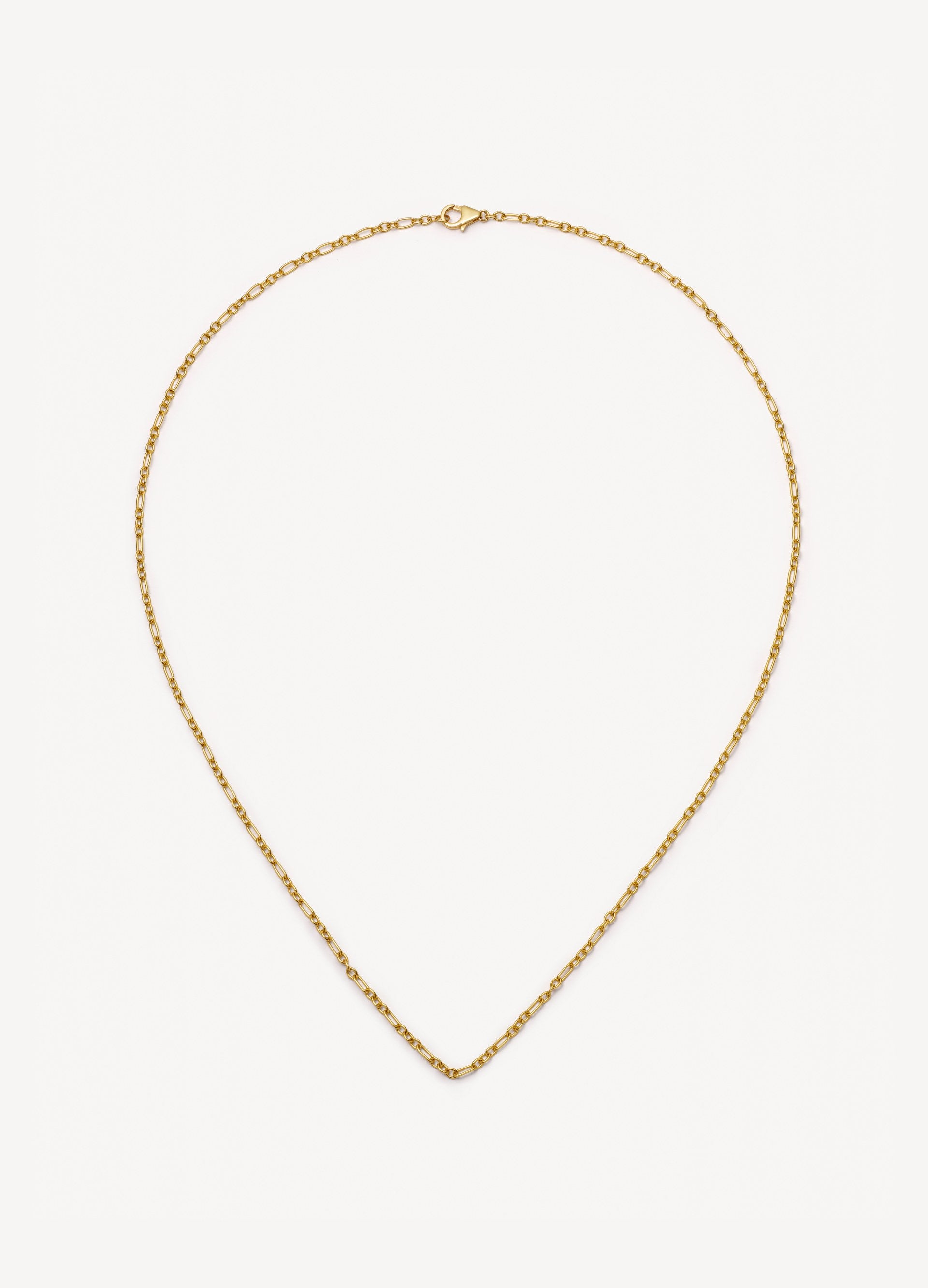 Figaro Necklace Chain 22 Inch 18k