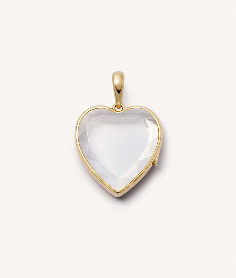 Large Heart of Gold Locket 14k