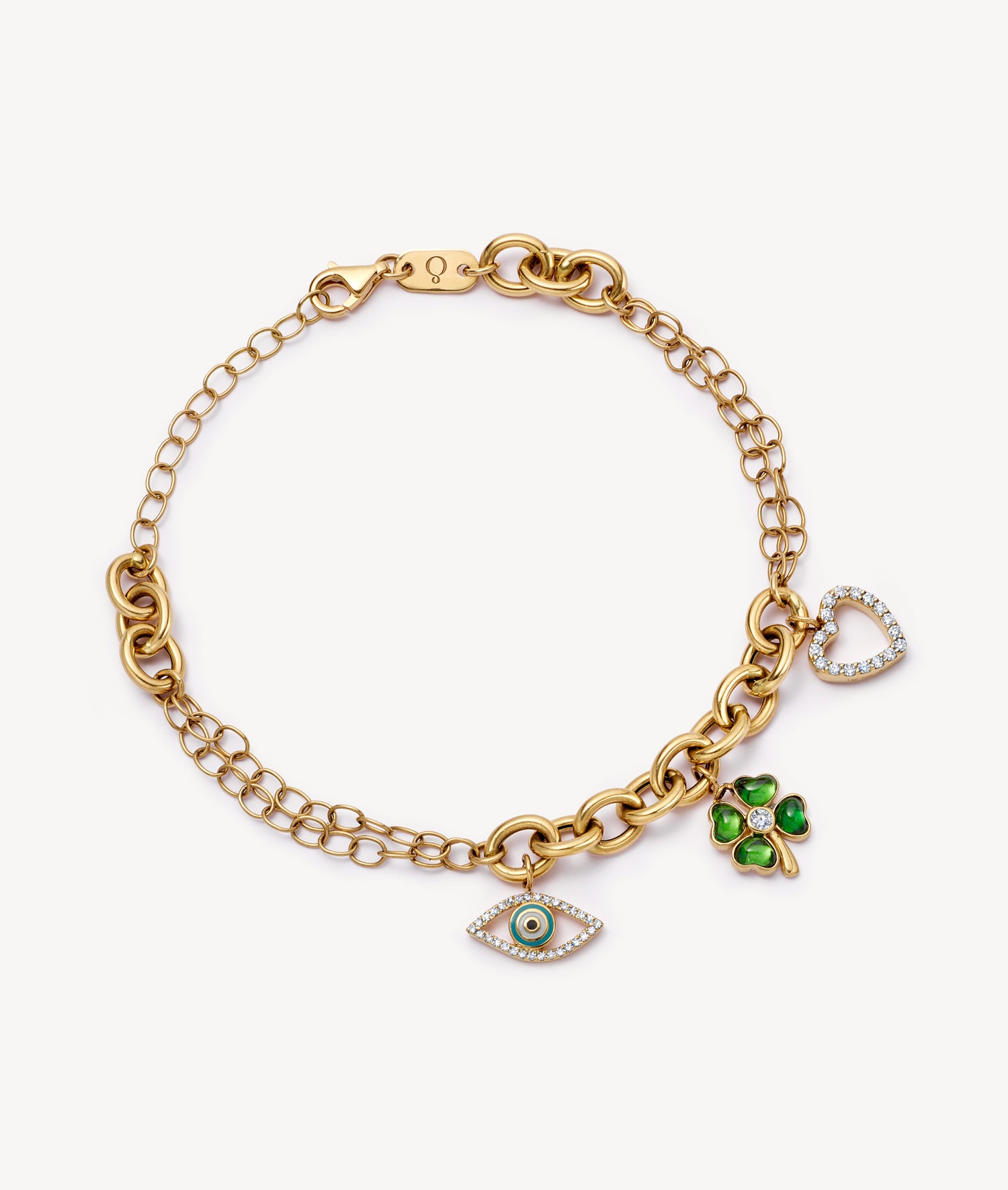Bespoke Charm Bracelet | Create Yours in Gold | Loquet London