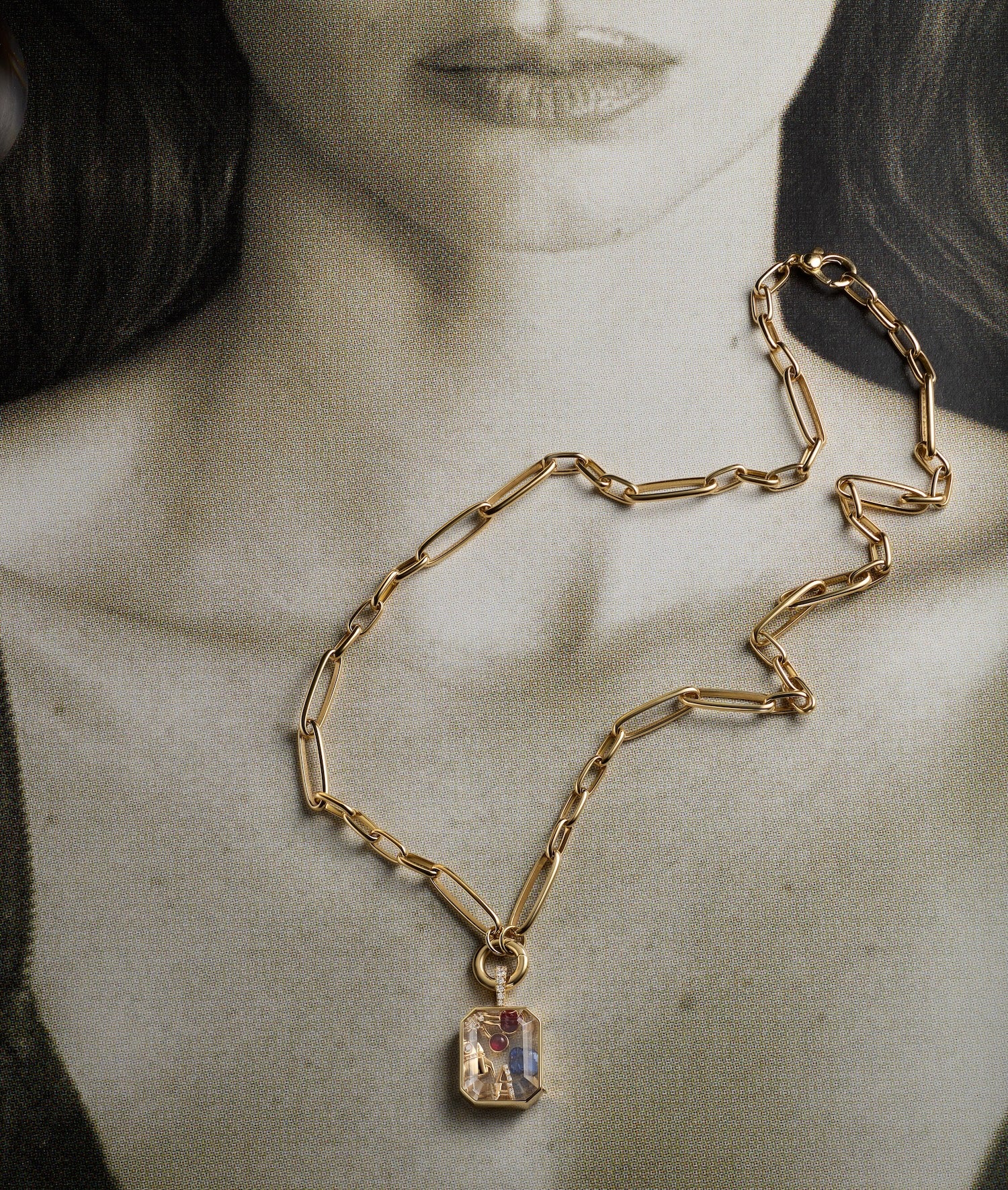 Renga Link 20 Inch Necklace 18k