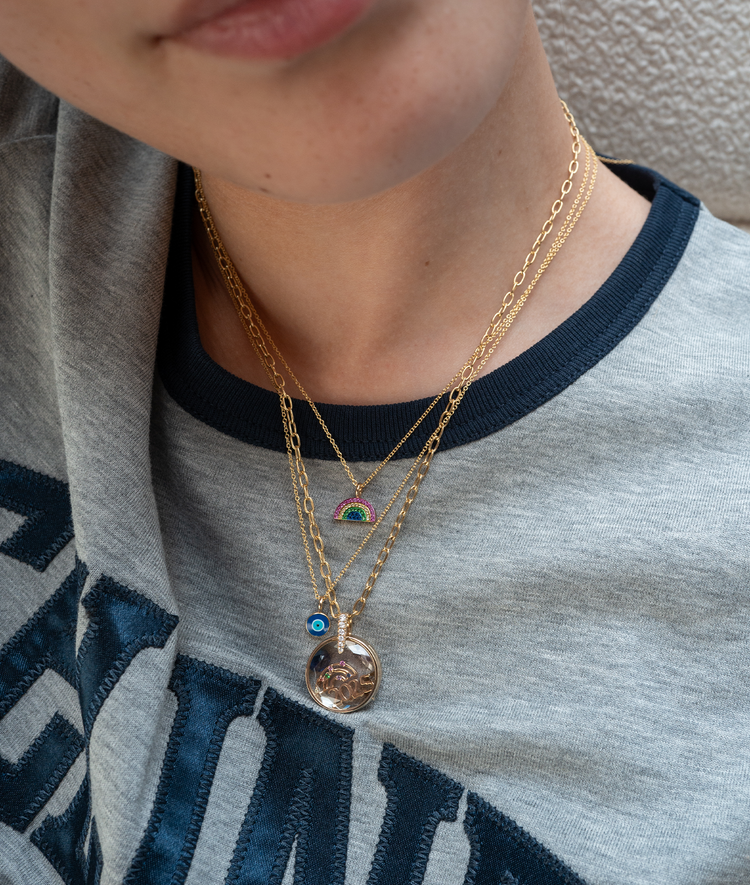 Sapphire Rainbow Pendant