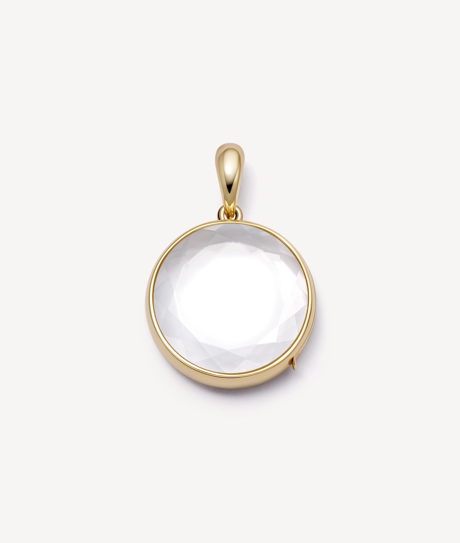 Midi Round Gold Locket 18k