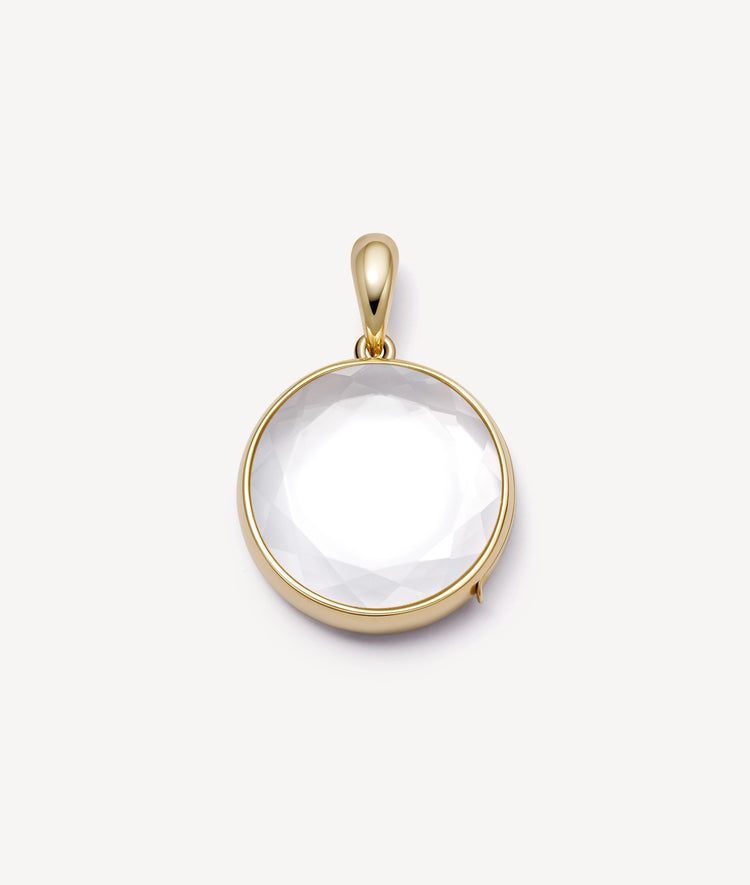 Midi Round Gold Locket 14k