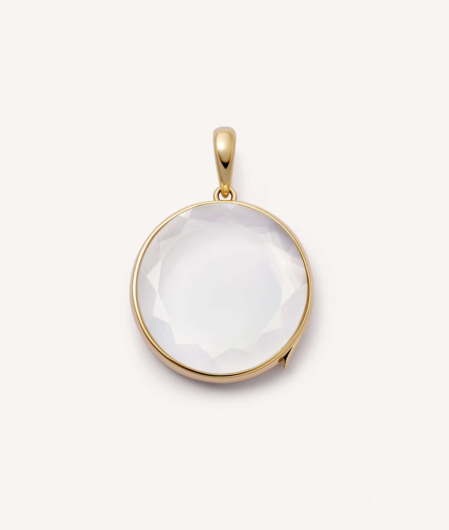Large Round Gold Locket 14k.